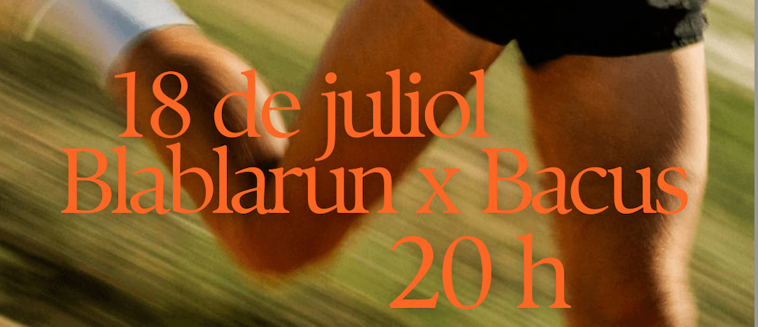 BlablaRun x Bacus Verdú cover image