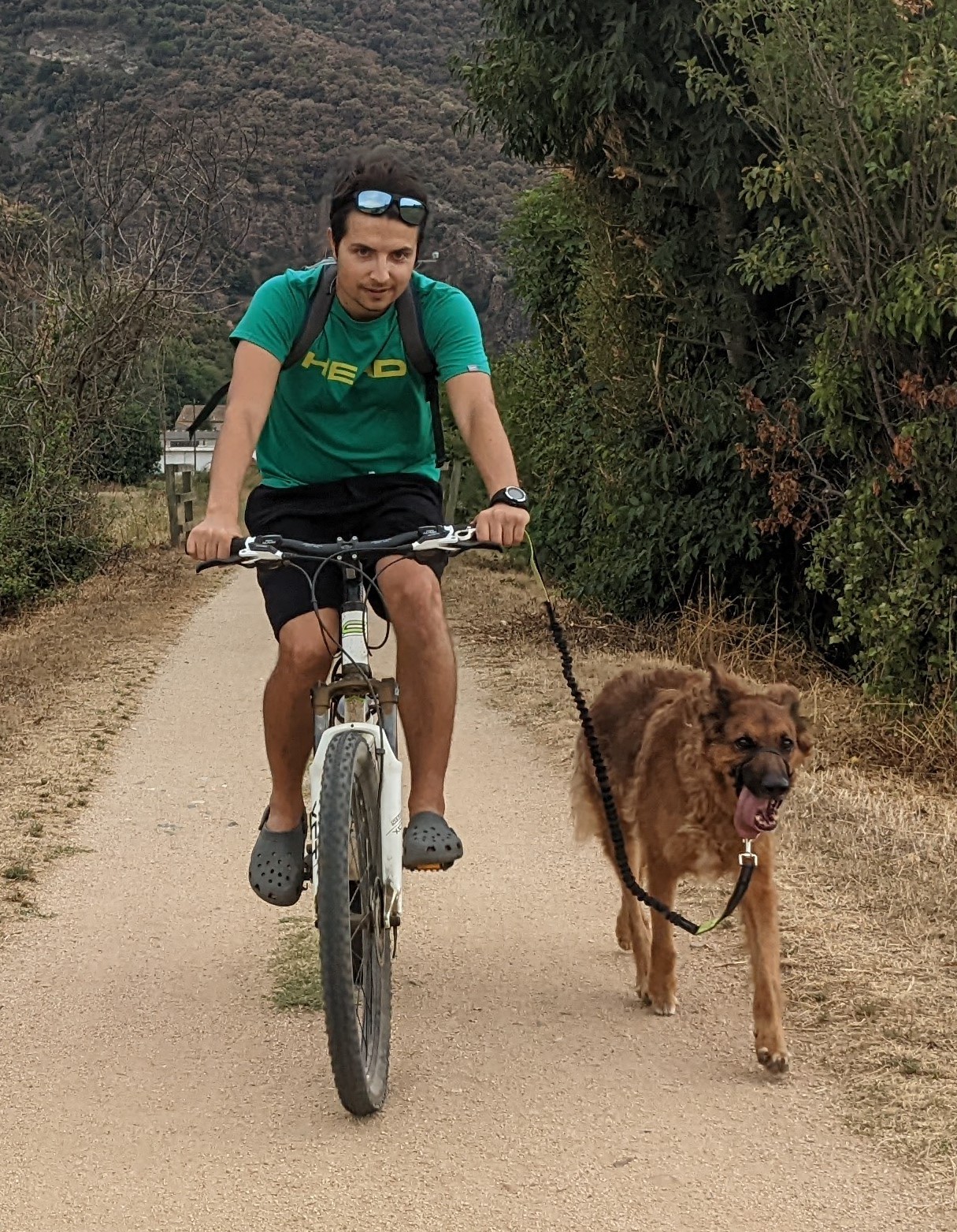 Llorenç with bike